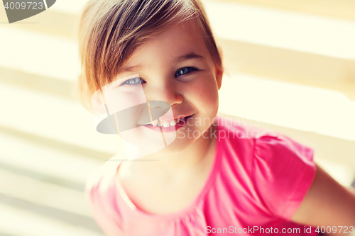 Image of happy beautiful little girl portrait
