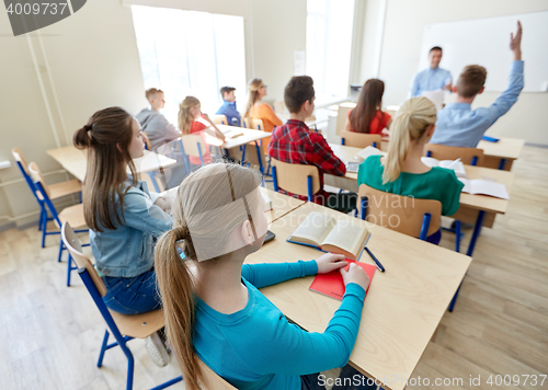 Image of group of high school students and teacher