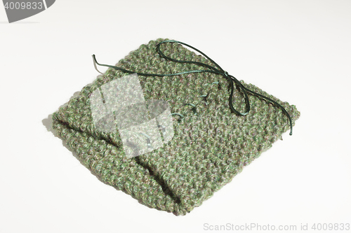 Image of woolen scarf on white background highly detailed