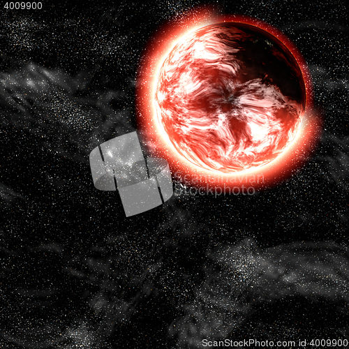 Image of Nebular clouds 3d illustration