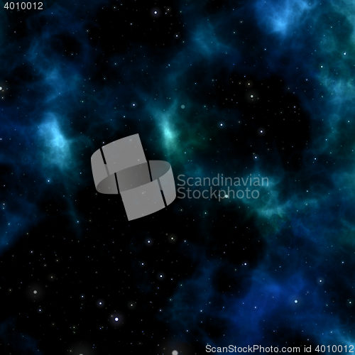 Image of Nebular clouds 3d illustration