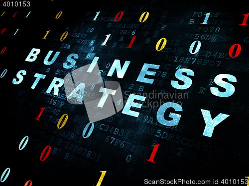 Image of Finance concept: Business Strategy on Digital background