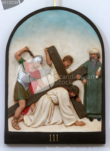 Image of 3rd Stations of the Cross, Jesus falls the first time