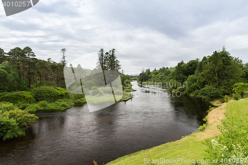 Image of view to river in ireland valley