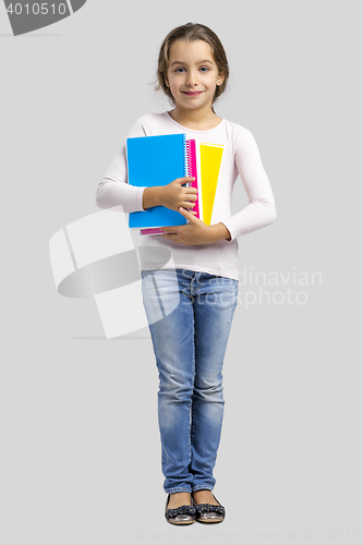 Image of Little student girl