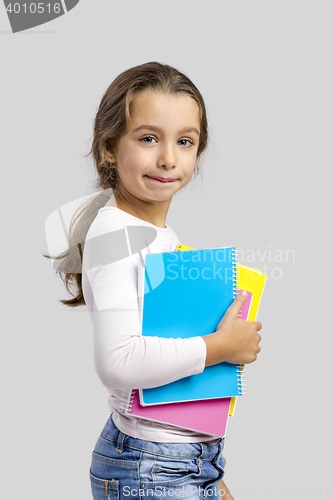 Image of Little student girl