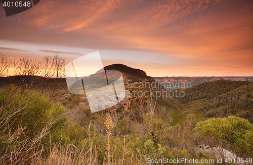 Image of Sunrise skies over Mount Banks Blue Mountains