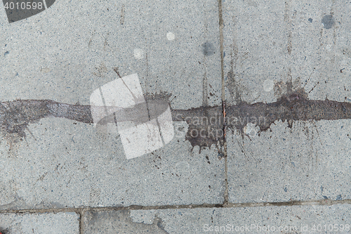 Image of close up of dirty stone plate or pavement