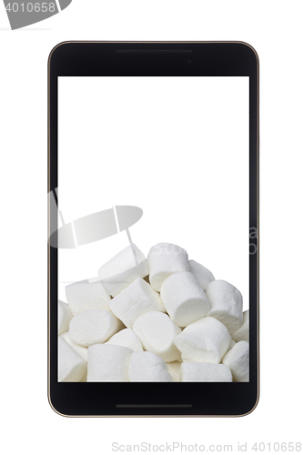 Image of Marshmallow in smartphone