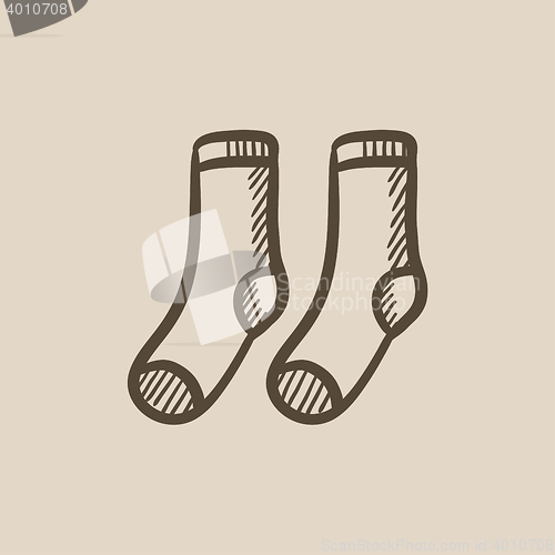 Image of Socks sketch icon.