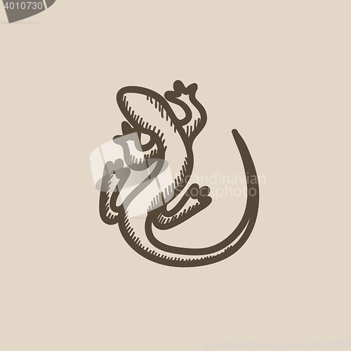 Image of Lizard sketch icon.