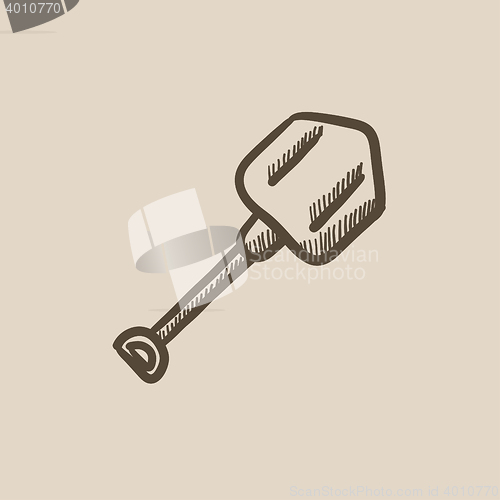 Image of Shovel sketch icon.