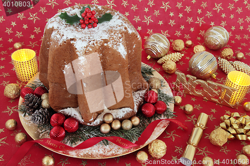 Image of Traditional Italian Pandoro Christmas Cake