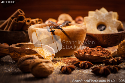 Image of Spices and baking ingredients