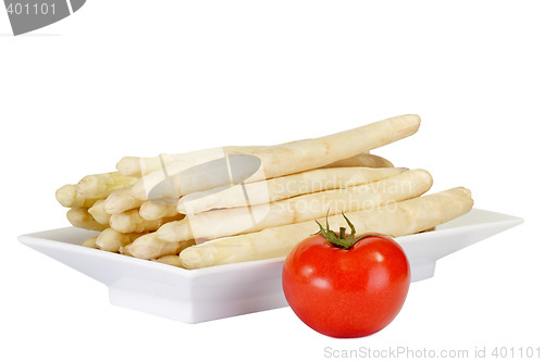 Image of Asparagus with tomato