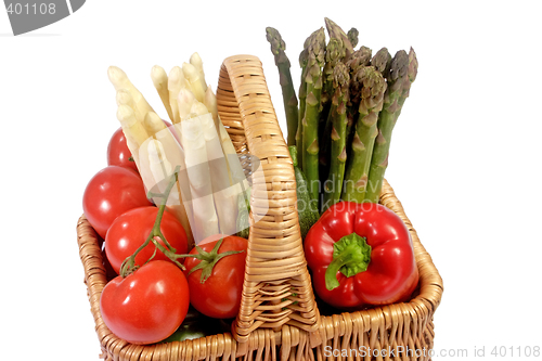 Image of Fresh vegetables in a basket