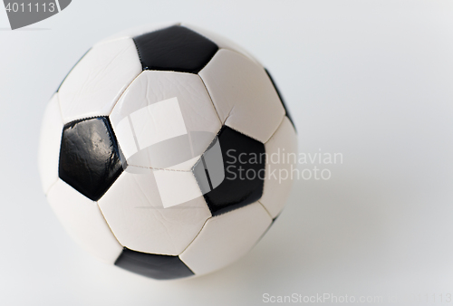 Image of close up of football or soccer ball