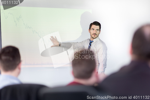 Image of Business presentation on corporate meeting.