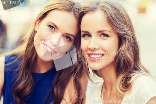 Image of happy young women or teenage girls