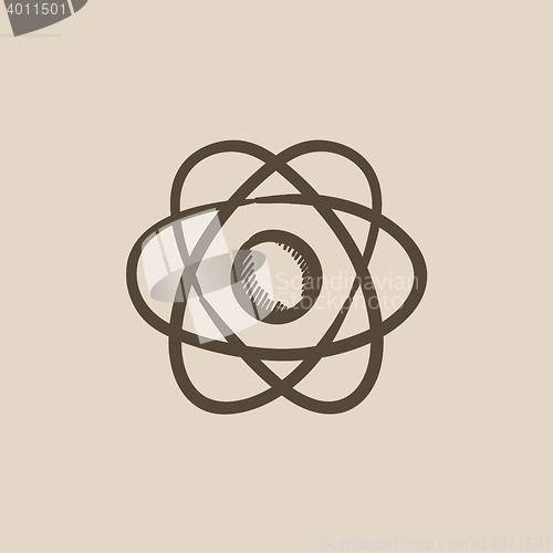 Image of Atom sketch icon.