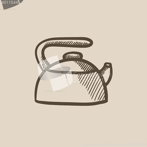 Image of Kettle sketch icon.