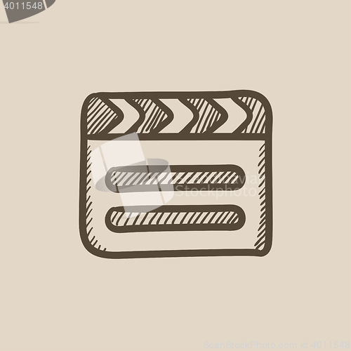 Image of Clapboard sketch icon.