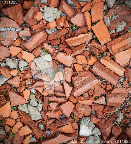 Image of texture, broken bricks