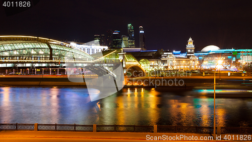 Image of Moscow, Russia. panorama of the evening city