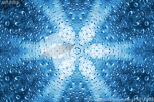 Image of Abstract pattern of water drops 