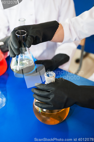 Image of Experiments in a chemistry lab