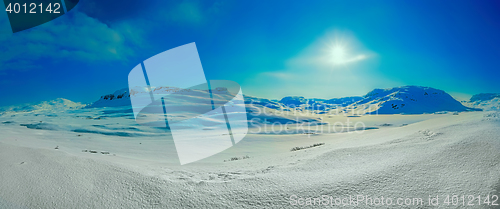 Image of Snow covered mountain