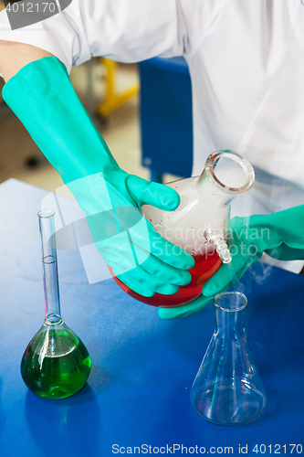 Image of Experiments in a chemistry lab