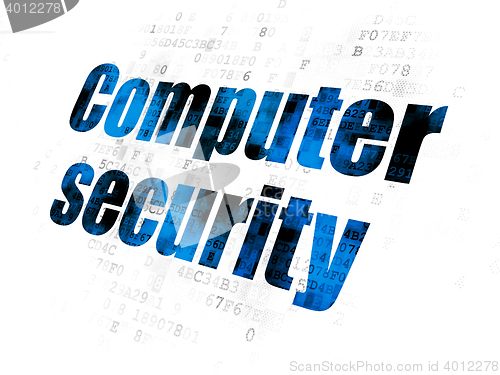 Image of Privacy concept: Computer Security on Digital background