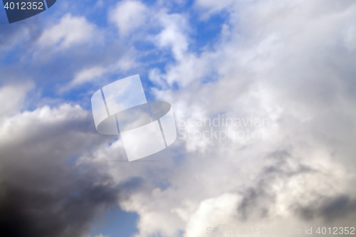Image of photographed the sky with clouds