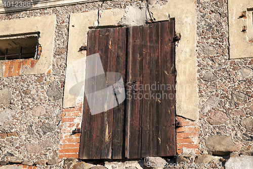 Image of close-up of old building