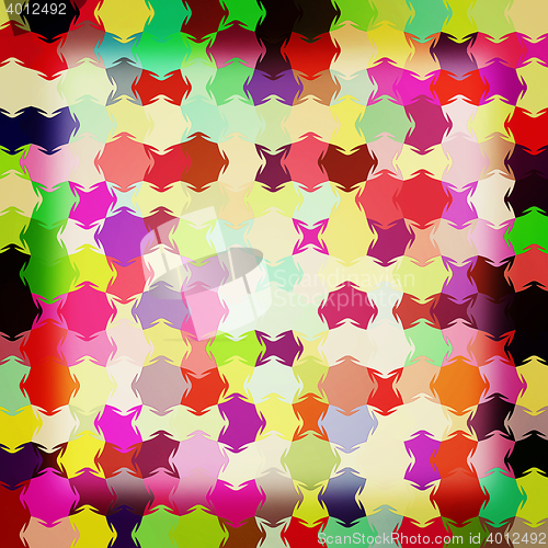 Image of Colorfull pazzle background . 3D illustration. Vintage style.