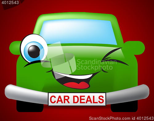 Image of Car Deals Shows Vehicle Offers And Promotion