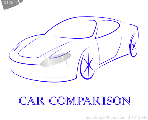Image of Car Comparison Shows Auto Reviews And Search