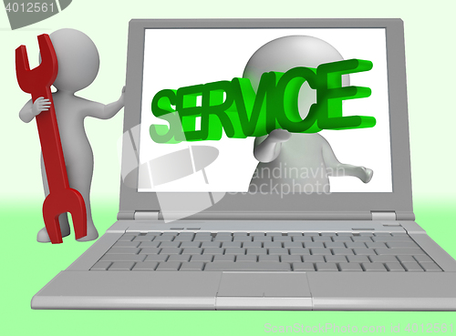 Image of Service Word Showing Maintenance And Repair 3d Rendering