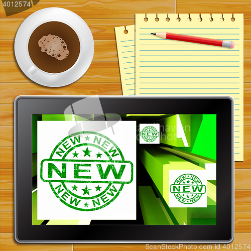 Image of New Product Showing Latest Tablet 3d Illustration