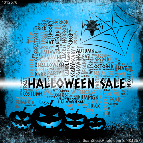 Image of Halloween Sale Means Offer Reductions And Promotion
