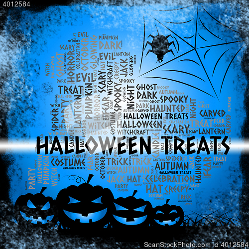Image of Halloween Treats Means Spooky Luxuries And Candies