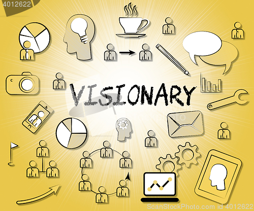 Image of Visionary Icons Represents Insights Strategist And Ideals