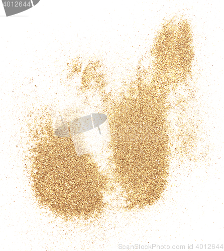 Image of sand on white