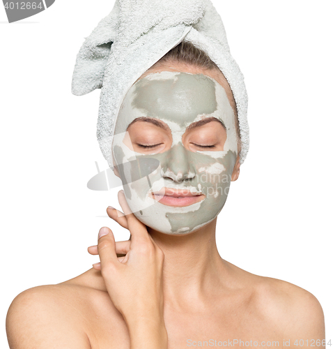 Image of woman with face mask