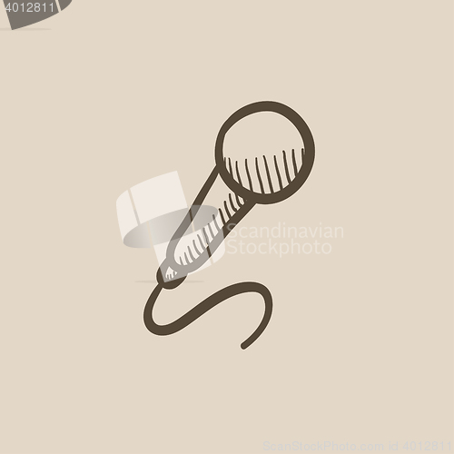 Image of Microphone sketch icon.