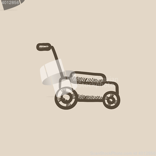 Image of Lawnmover sketch icon.