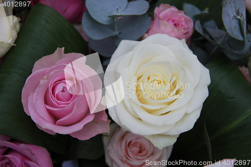 Image of Bridal bouquet in pink and white