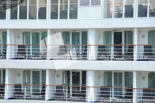 Image of Cruise ship cabins