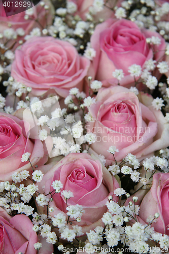 Image of Pale pink bridal flowers